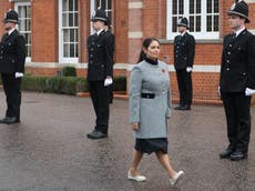 Priti Patel defends police crackdown on Covid rule-breakers