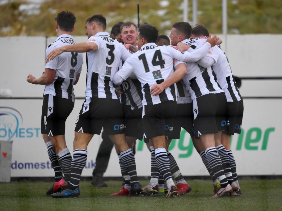 Chorley celebrate their unlikely victory