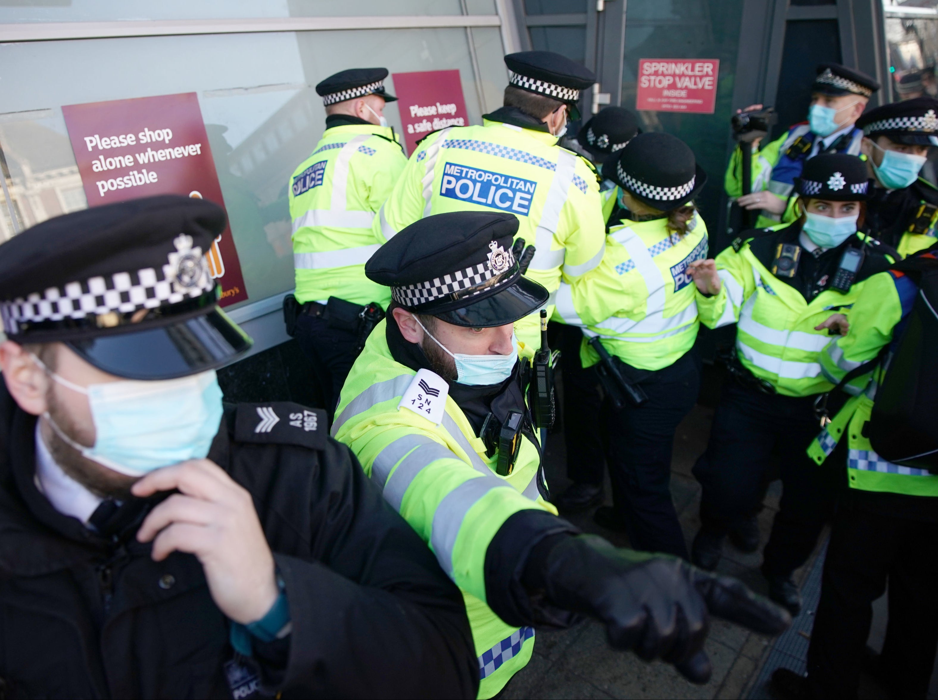 Covid: Police Arrest More Than A Dozen Protesters At Anti-lockdown ...