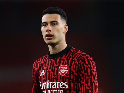 Gabriel Martinelli sustained an injury in the warm-up