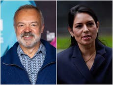 Graham Norton compares Priti Patel to school lunch monitor