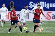 Thibaut Courtois says players are not ‘puppets’ and criticises La Liga for forcing Real Madrid to play