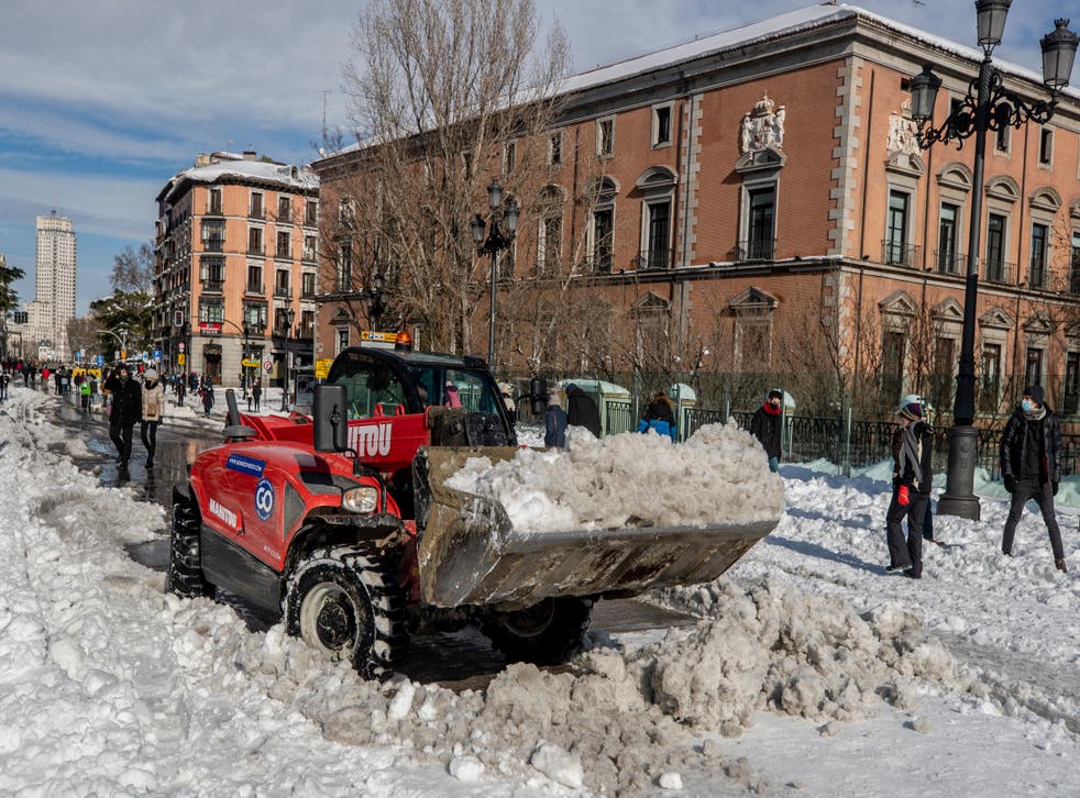 ESPAÑA TORMENTA DE NIEVE