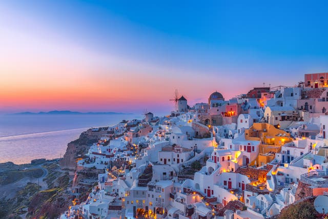 <p>Santorini might be open to Brits this summer</p>