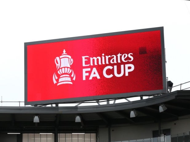 A general view ahead of the FA Cup match