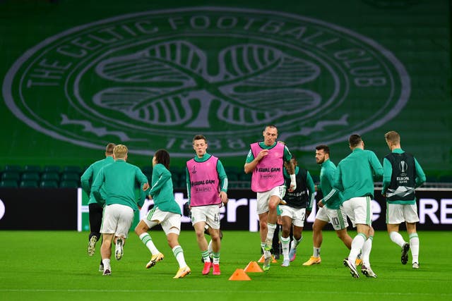 Celtic prepare for a game