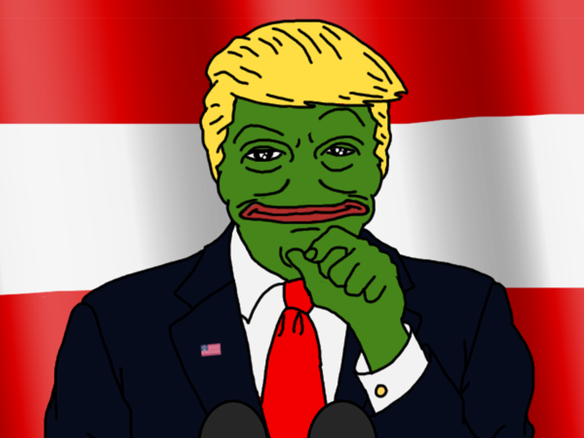 Donald Trump has previously retweeted an image of himself depicted as Pepe the Frog - a popular meme shared throughout far-right forums