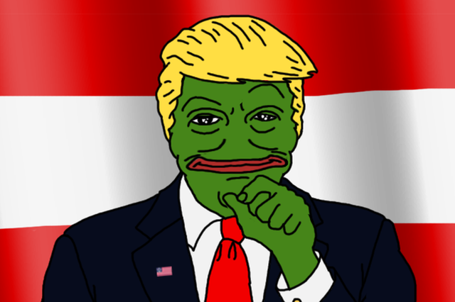 Donald Trump has previously retweeted an image of himself depicted as Pepe the Frog - a popular meme shared throughout far-right forums