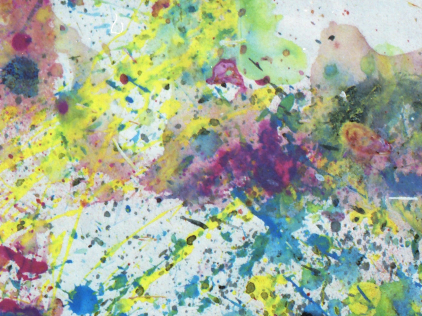 A 35mm shot of Jack Coulter’s synesthesia painting of Glastonbury, created in collaboration with music streaming service Deezer&nbsp;