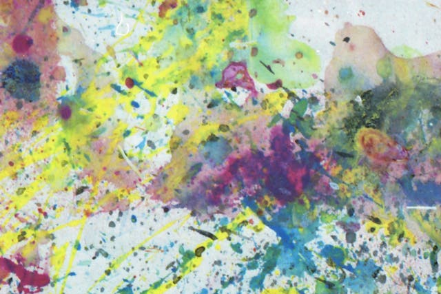 <p>A 35mm shot of Jack Coulter’s synesthesia painting of Glastonbury, created in collaboration with music streaming service Deezer&nbsp;</p>
