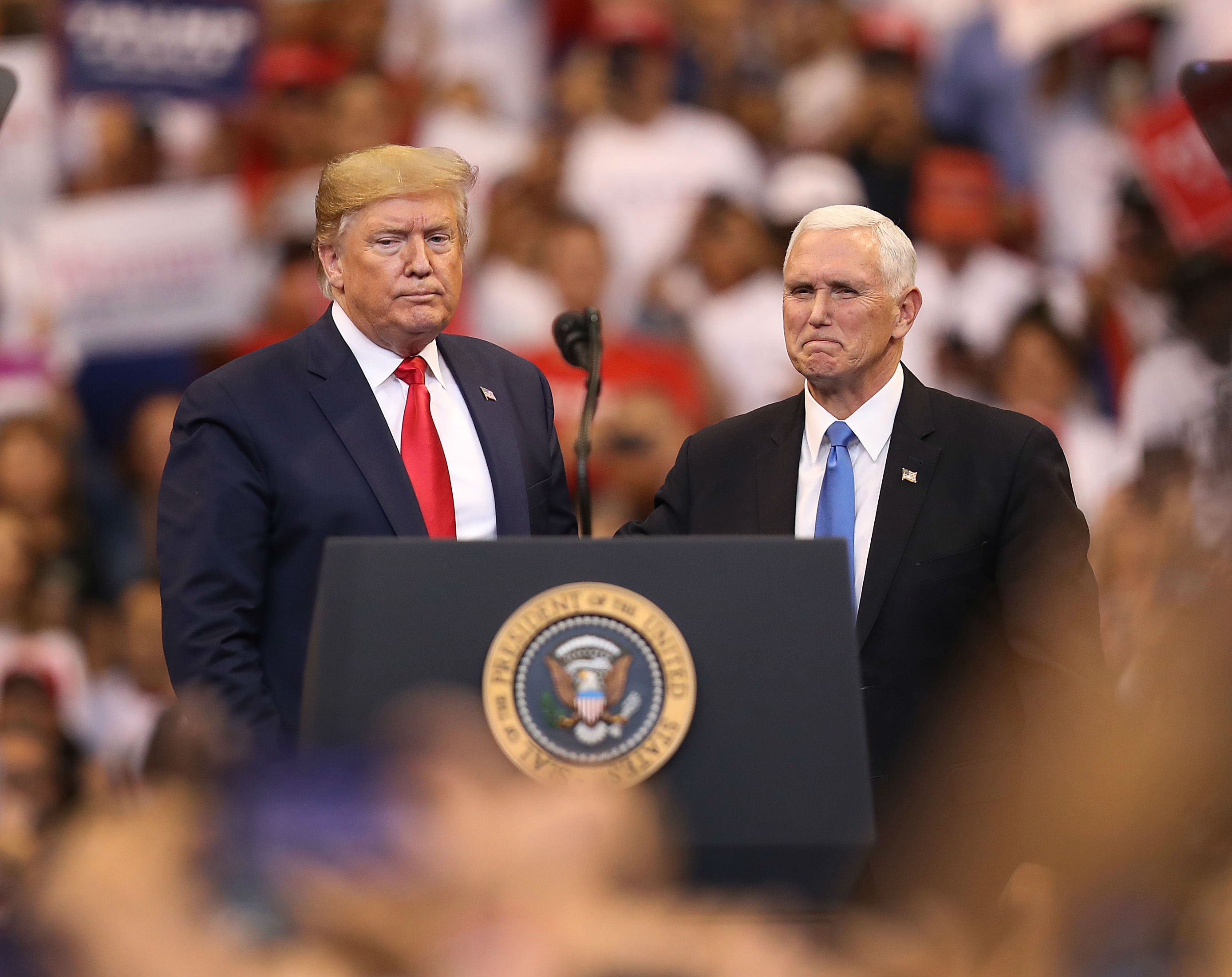 <p>Donald Trump y Mike Pence</p>