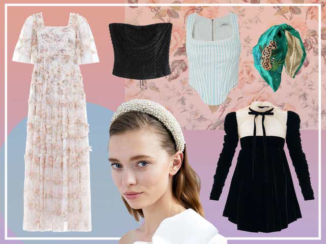 <p>We’ve rounded up the best frocks and accessories inspired by the surprisingly chic early 1800s</p>