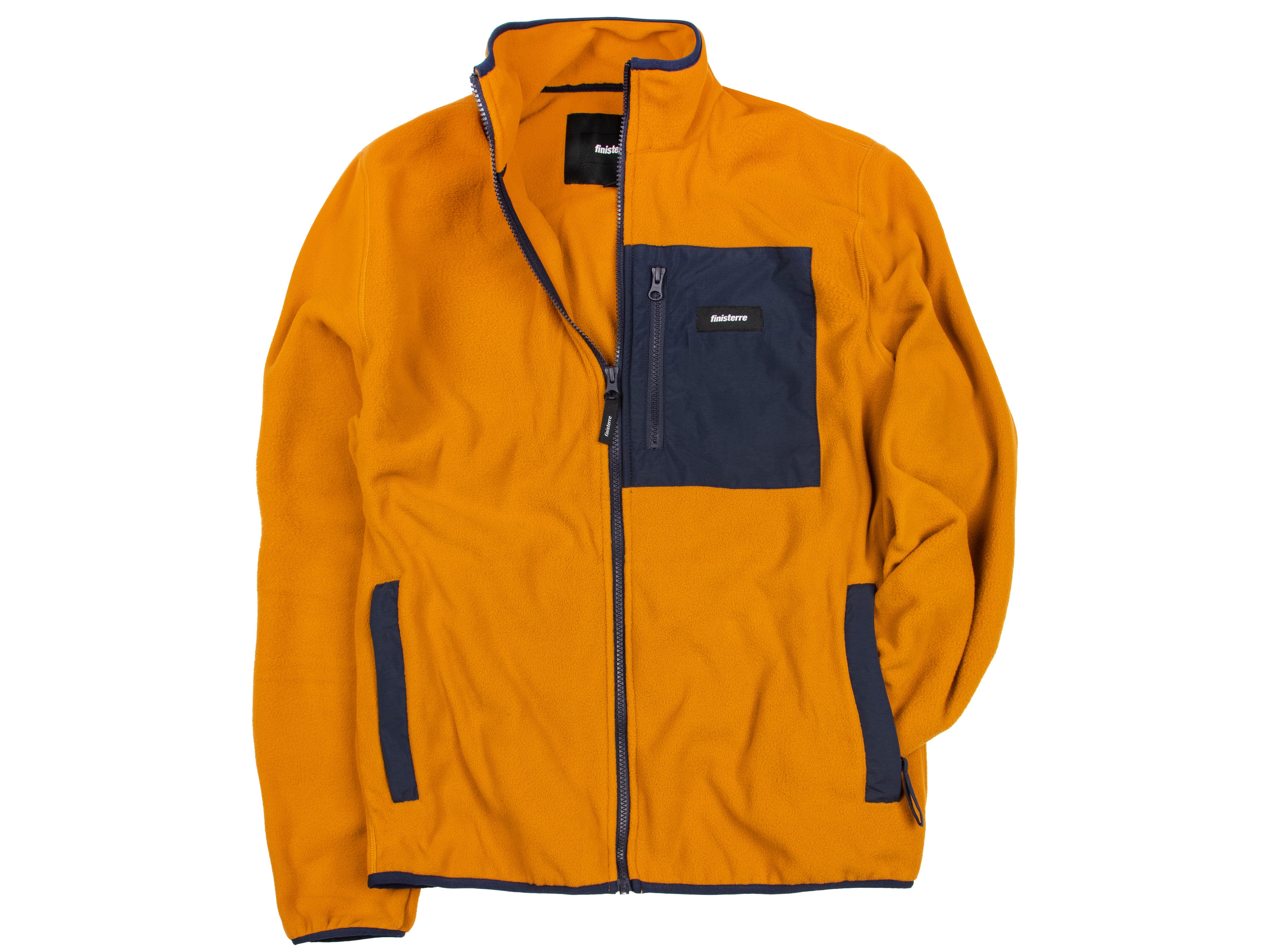 blue and grey jacket