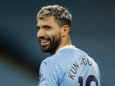 Aguero set to miss at least two City games self-isolating