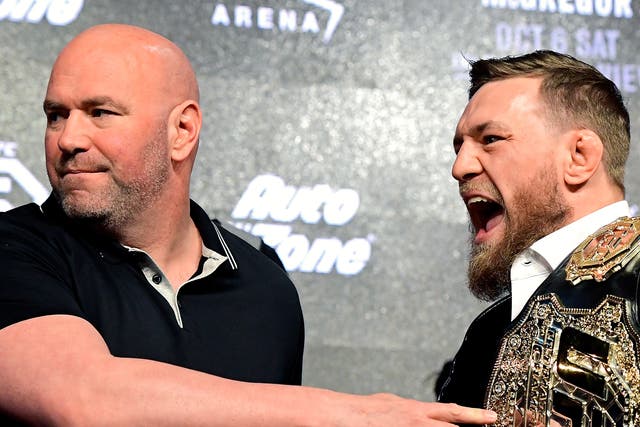 <p>Dana White gives an update on McGregor’s UFC return </p>