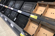 Gaps emerge on shelves as supermarkets battle Brexit red tape
