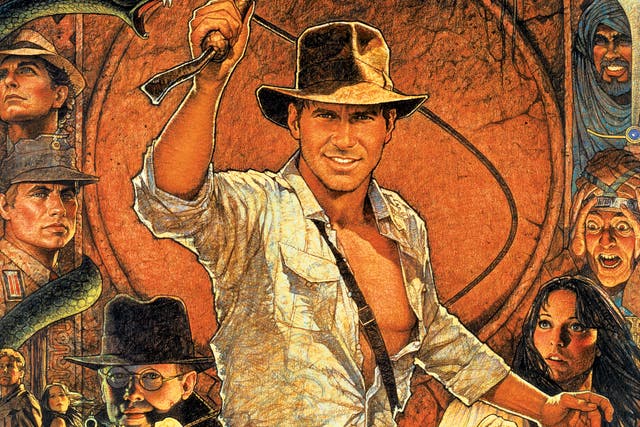 Promotional artwork for Raiders of the Lost Ark, the first Indiana Jones film