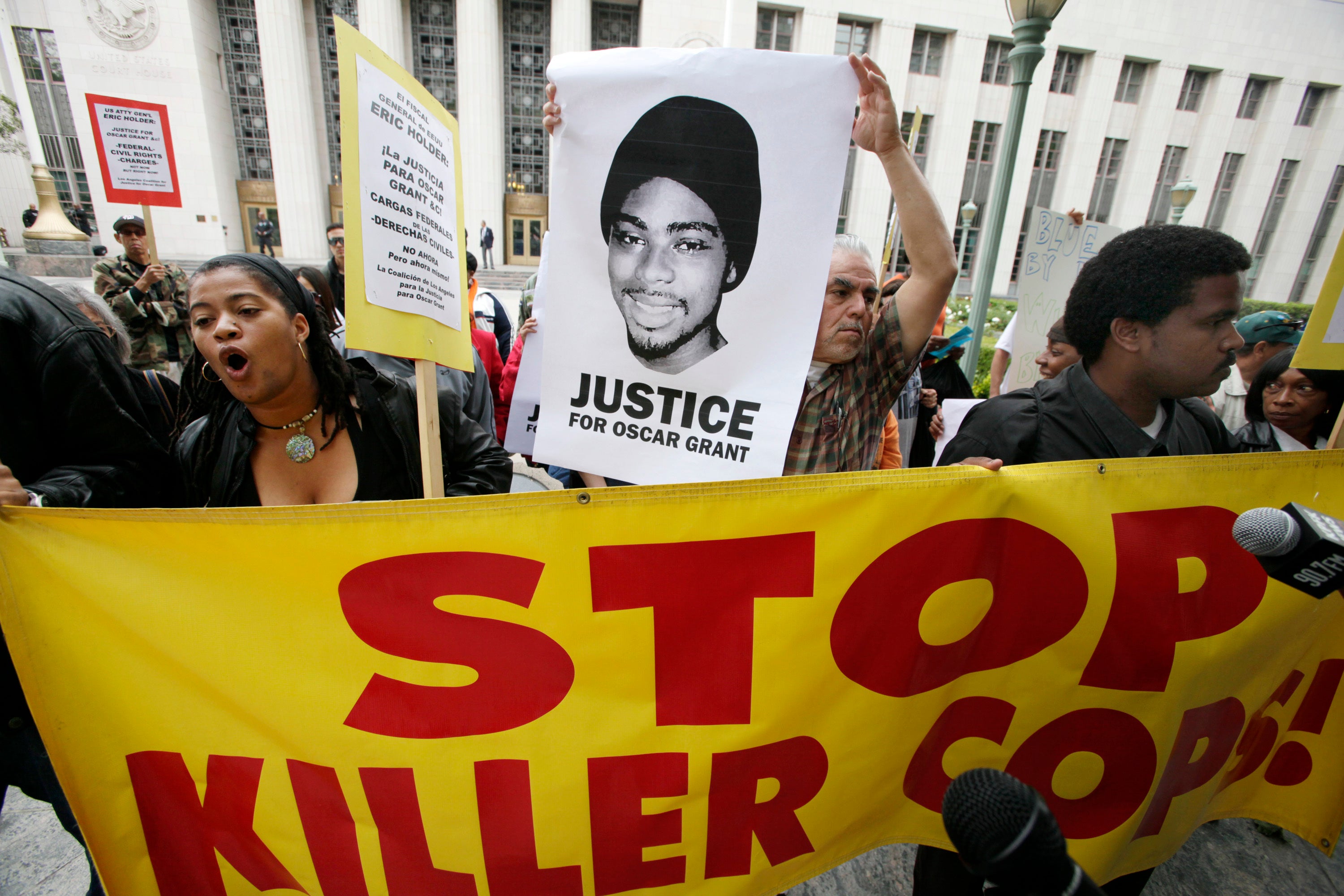 Protests in 2011 over the death of Oscar Grant&nbsp;