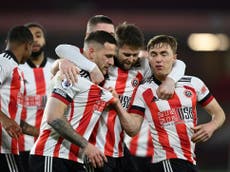 Blades secure first league win of season against 10-man Newcastle