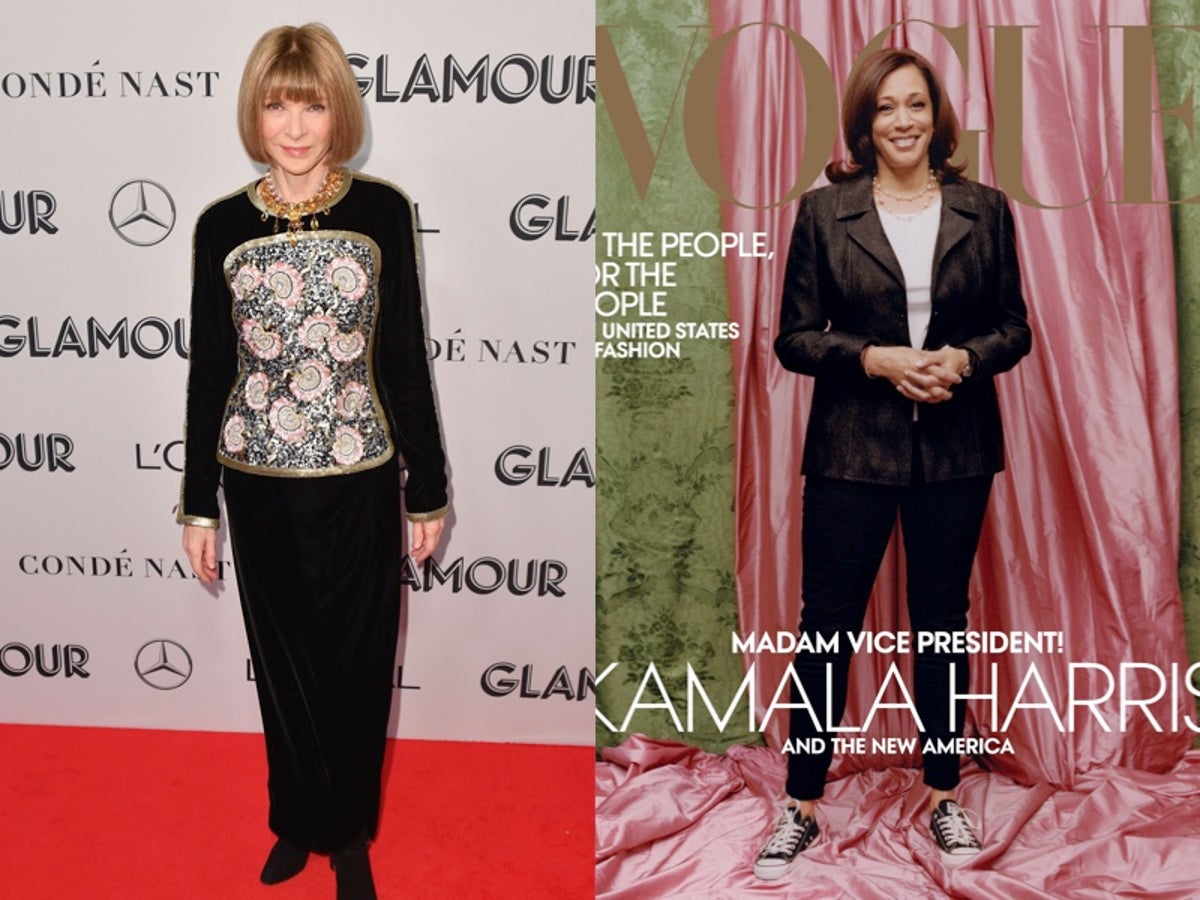Anna Wintour Defends Vogue Cover Featuring Kamala Harris The Independent