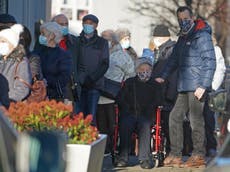 Dozens of over 80s forced to queue outside new Covid vaccine hub