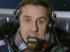 Neville apologises for commentary during United victory over Burnley