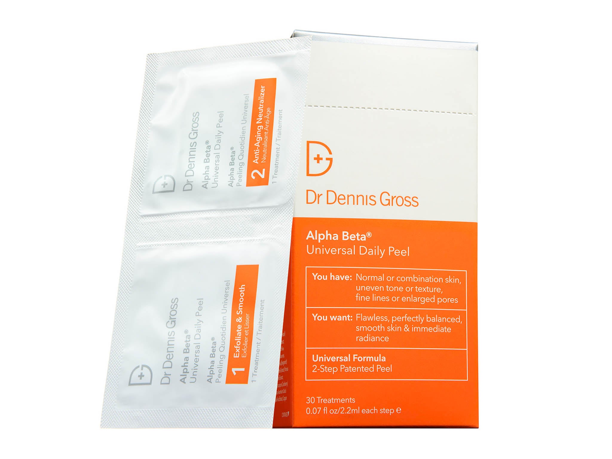 Dr Dennis Gross alpha beta universal daily peels: £19, Spacenk.com