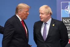 Boris Johnson stands by claim Donald Trump deserves Nobel Peace Prize
