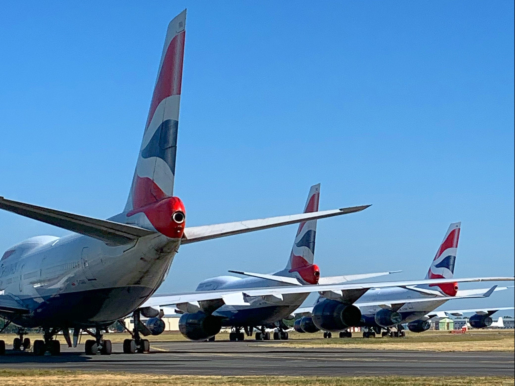 Going nowhere: British Airways 747s, now all retired