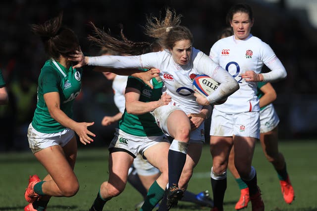 England in action against Ireland in the 2020 tournament