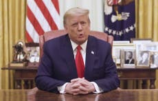 Trump releases video after being impeached again