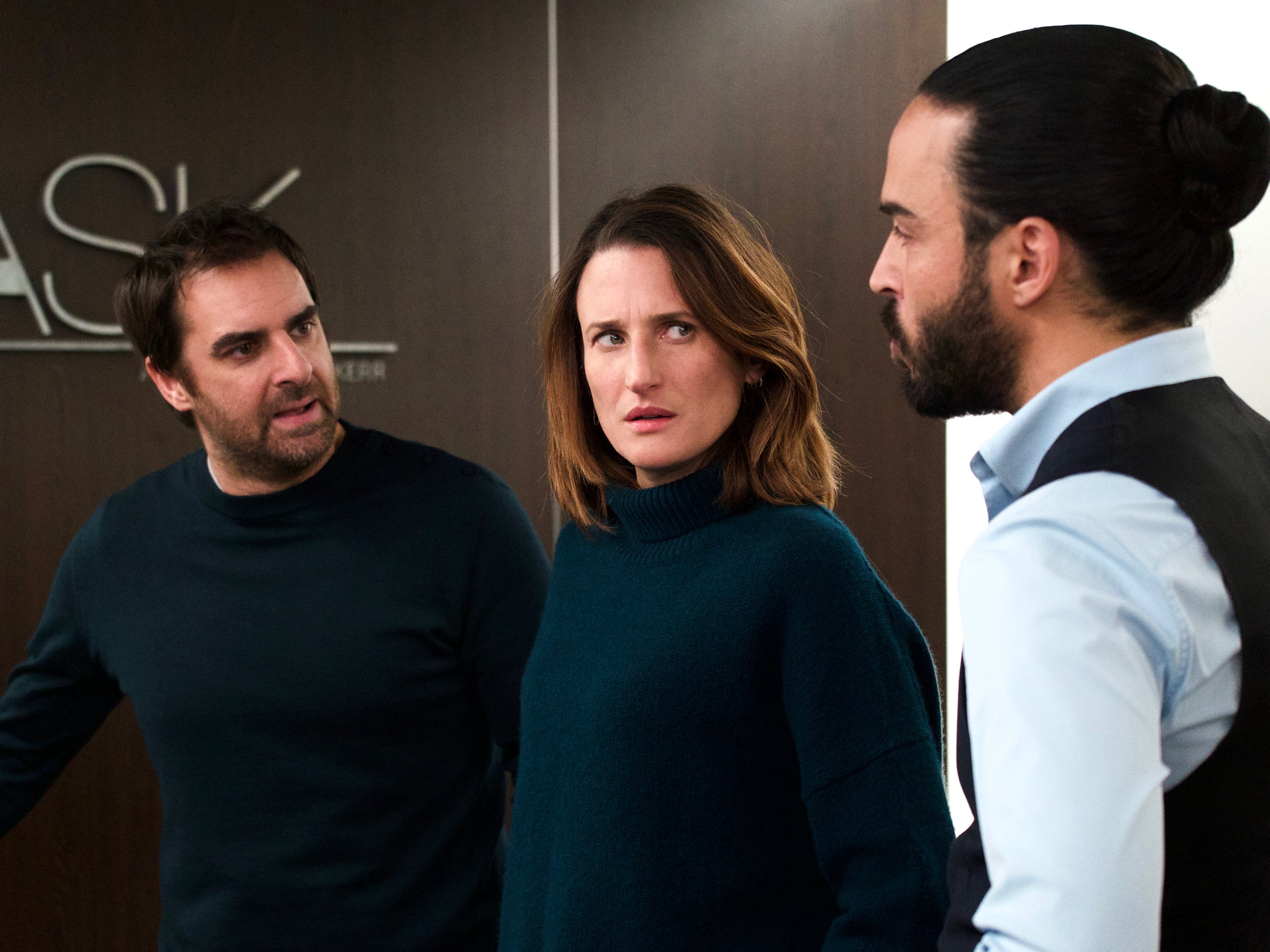 Level playing field: Grégory Montel, Camille Cottin and Assaad Bouab in Call My Agent!