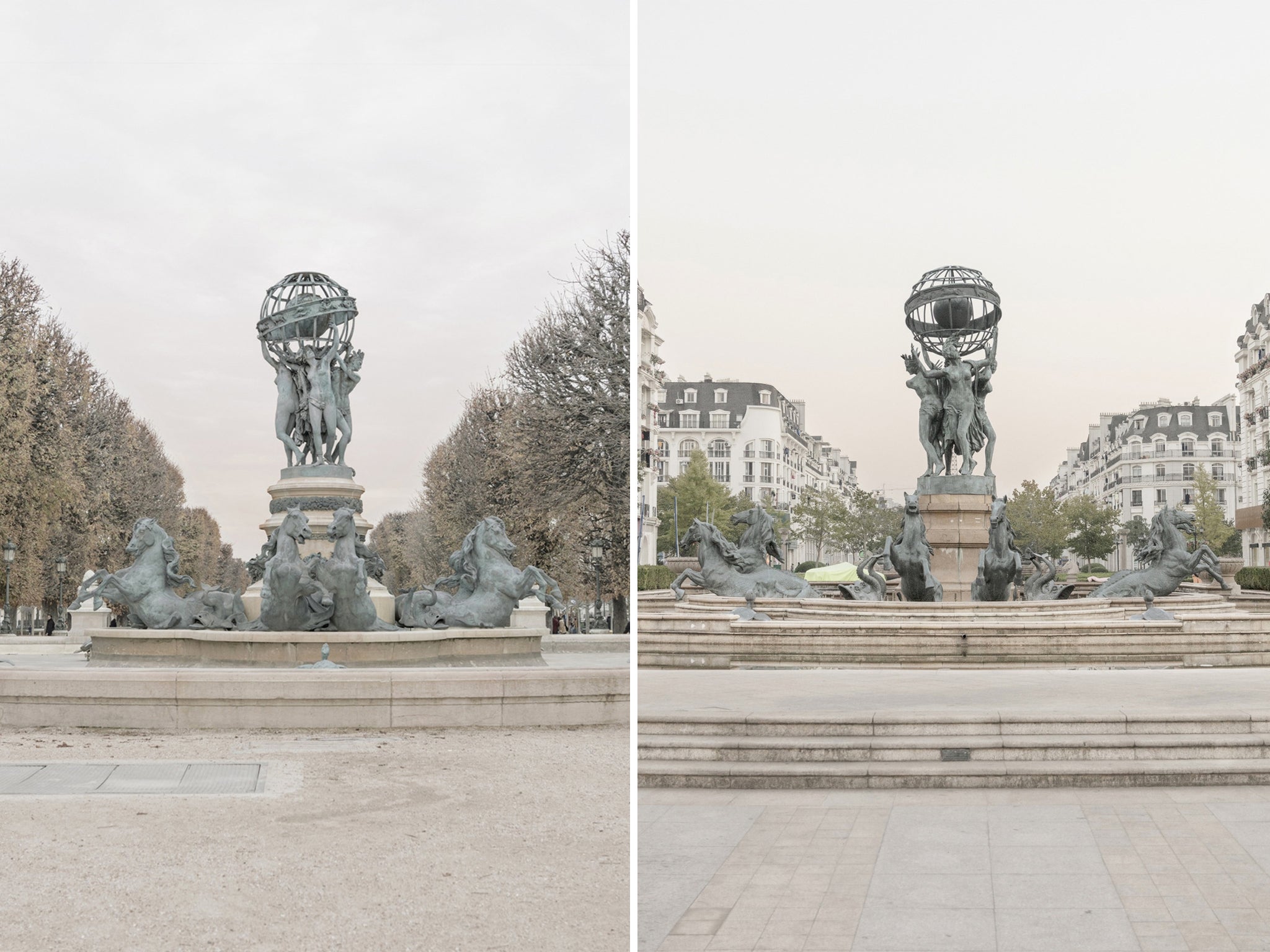 Photo Series Shows Paris, France Alongside Its Chinese Replica