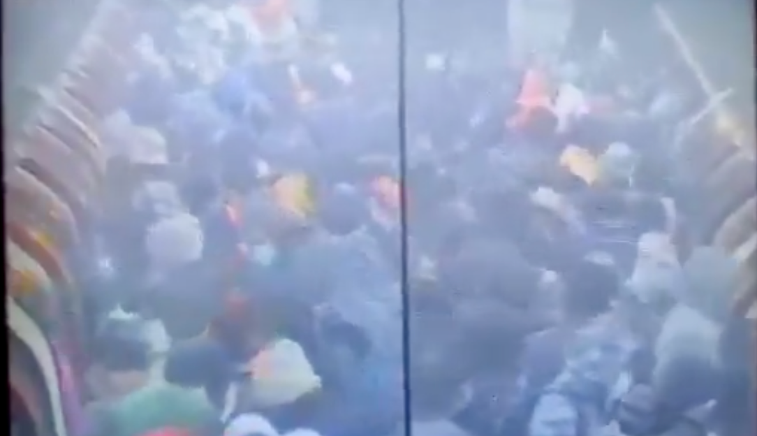 <p>Video showing a crowded Canning Town Tube station in London has sparked concern.</p>