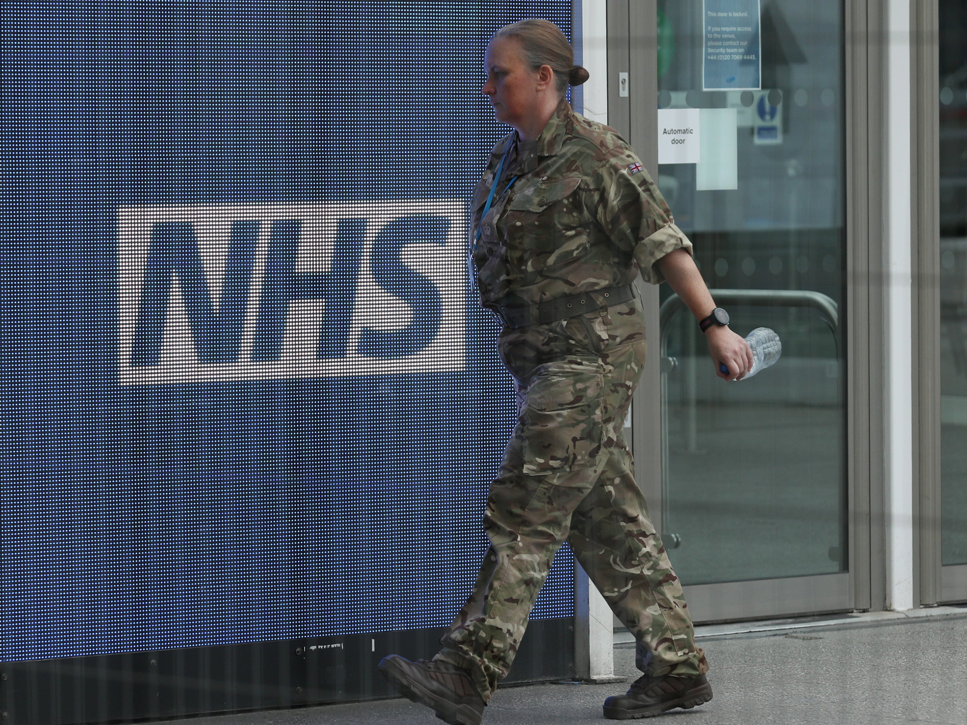 At least 350 soldiers are being brought in to staff hospital wards