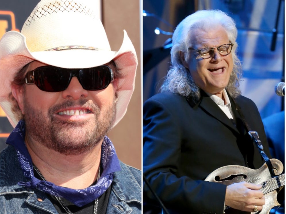 Trump presented medals to Toby Keith and Ricky Skaggs during impeachment proceedings.