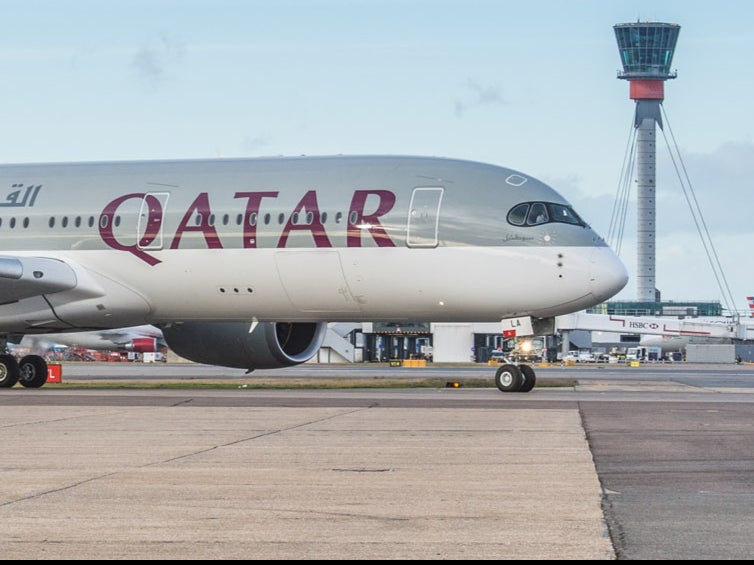 Way out: Qatar Airways has four flights on Friday from Doha to London Heathrow