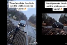 Police investigate ‘staggeringly stupid and dangerous’ TikTok video of car parked on railway tracks