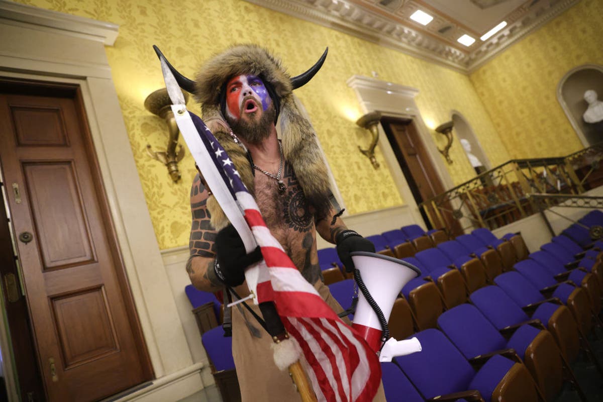 Fur-wearing ‘QAnon Shaman’ appeals to Trump personally for pardon over Capitol riots