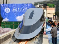 China unveils levitating train that can travel at 400mph
