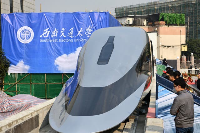 A prototype of the HTS maglev train