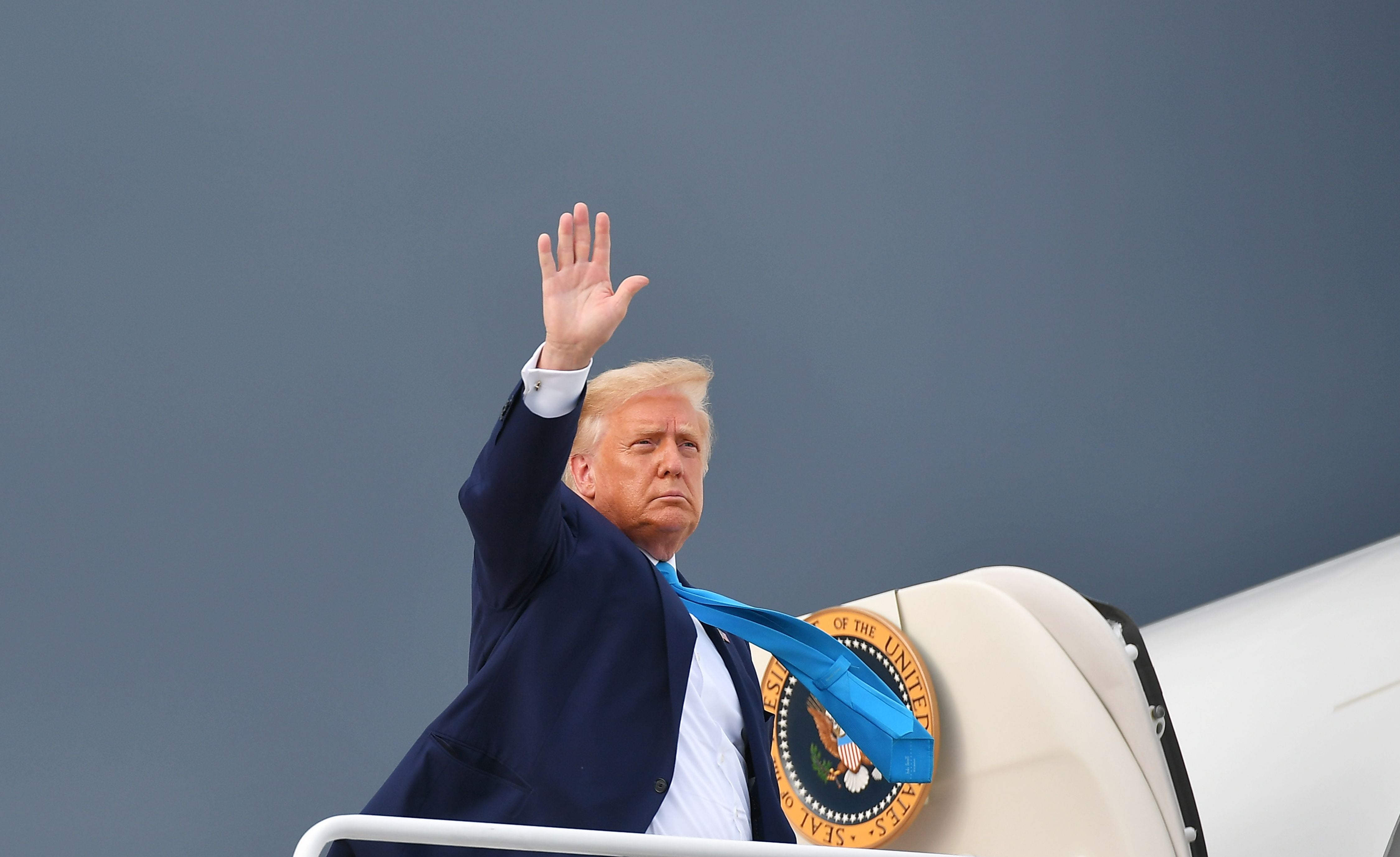 <p>Trump to hold departure ceremony at military base on morning of Biden inauguration, say reports.</p>