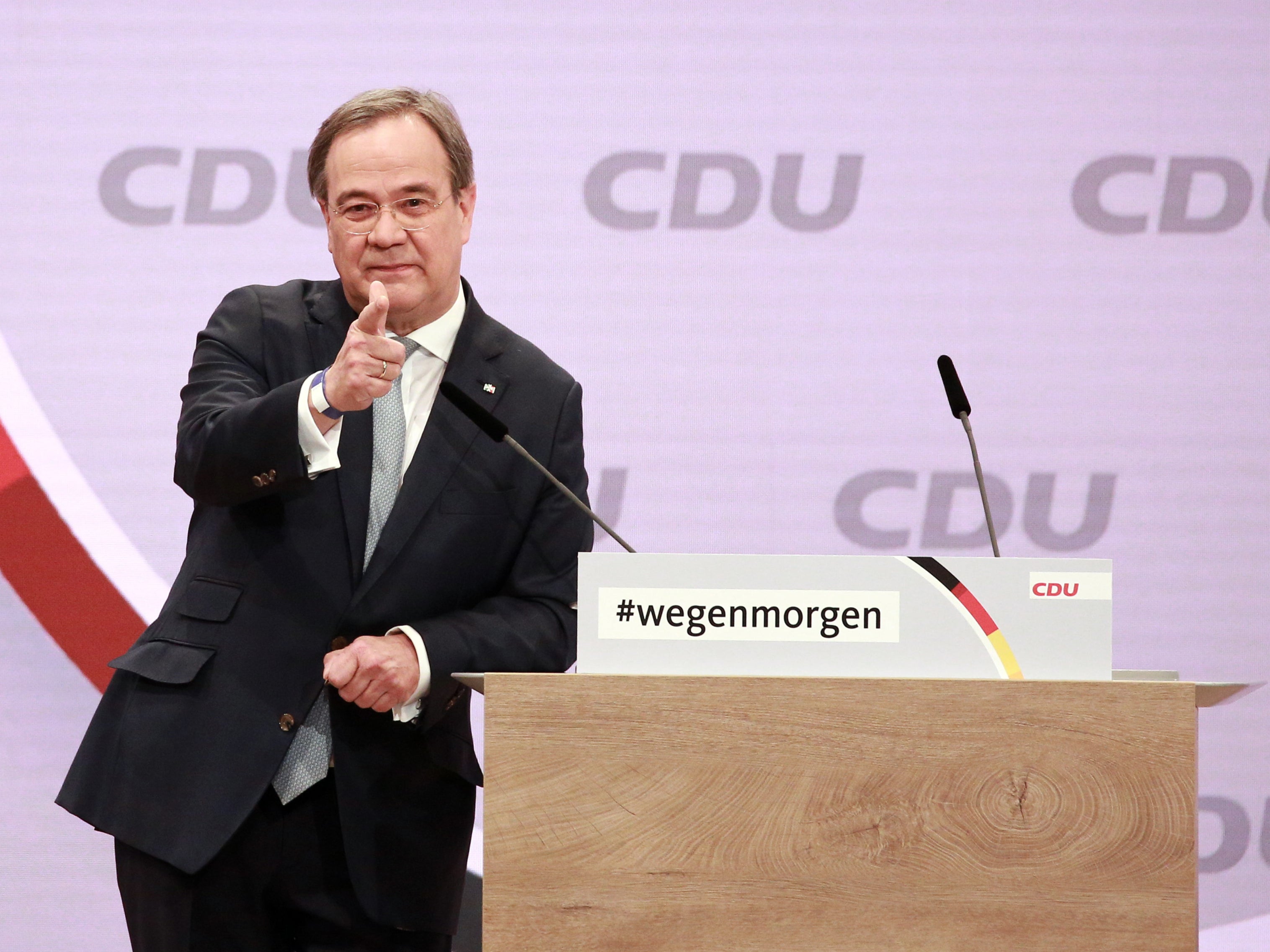 The premier of North Rhine-Westphalia has presented himself as a continuity candidate