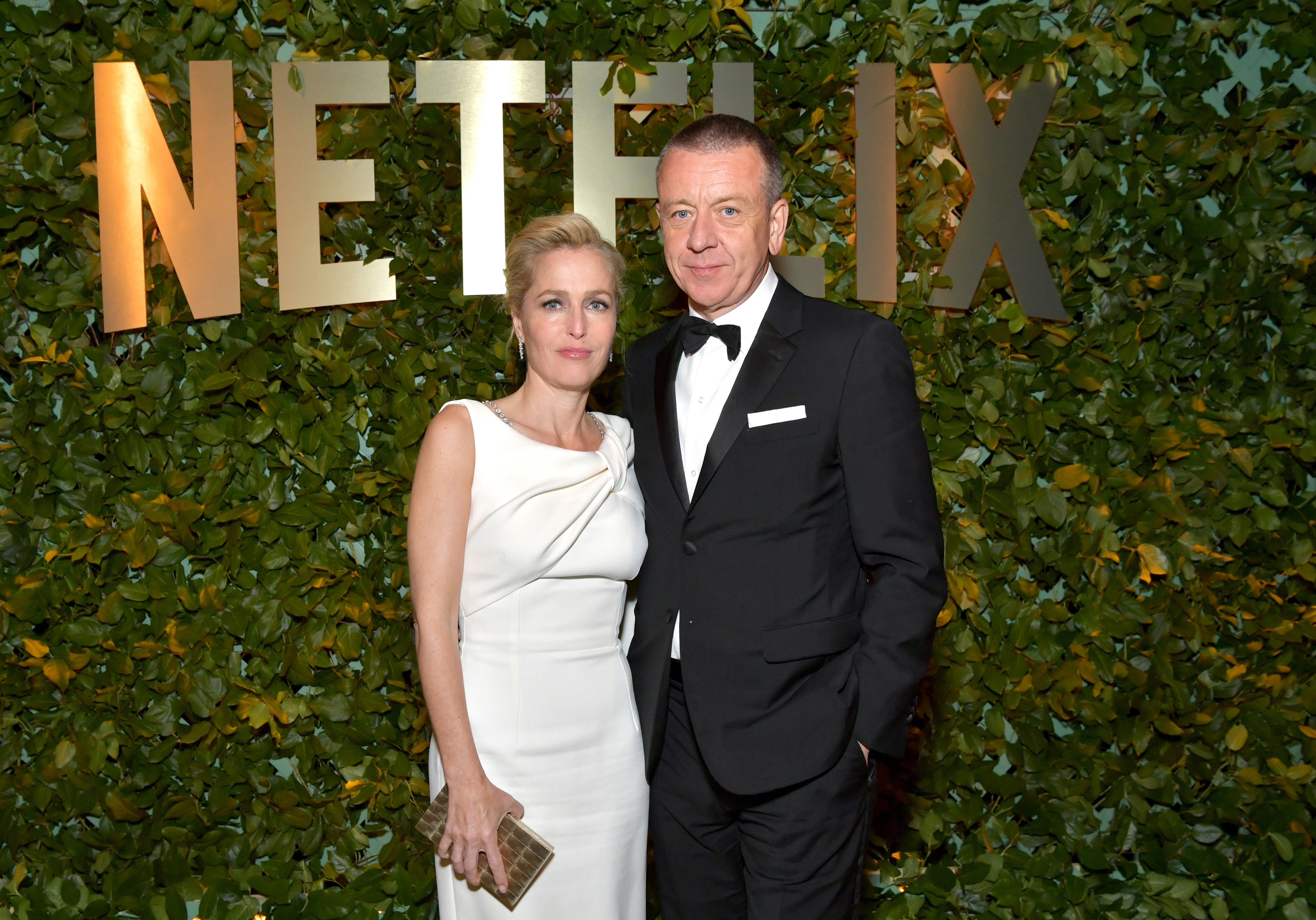 Anderson and Morgan together at the Netflix Golden Globes after party in January 2020