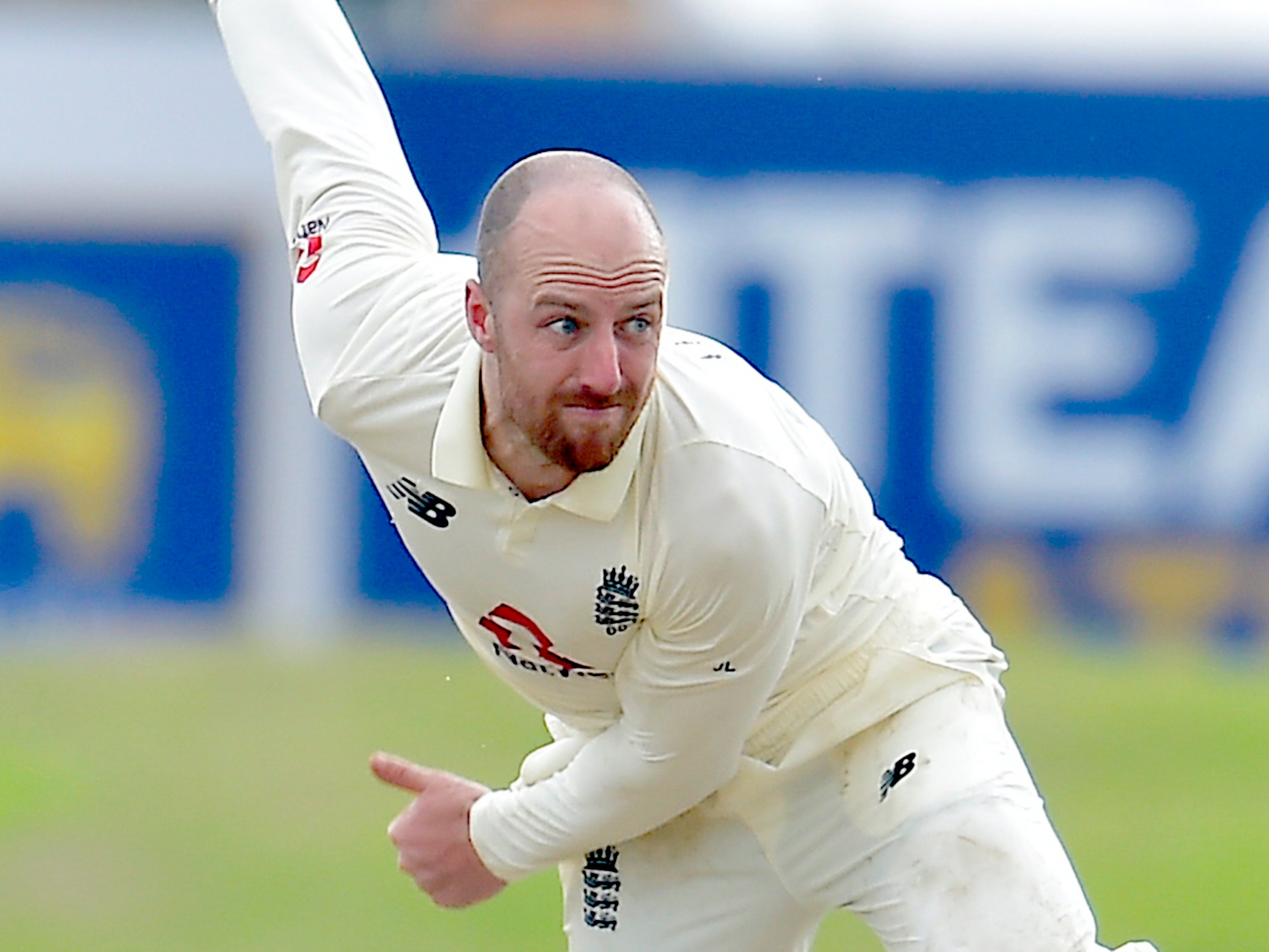 Jack Leach in action