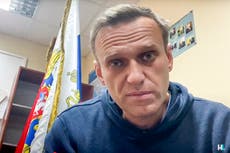 Navalny accuses Kremlin of ‘highest level of lawlessness’ at hearing