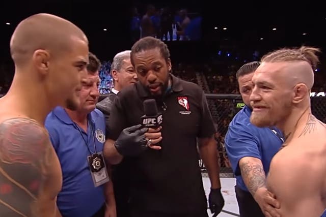 Dustin Poirier y Conor McGregor se enfrentan antes de su choque de 2014 en UFC 178