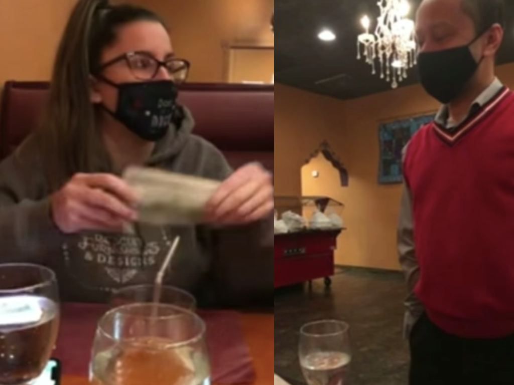 Waiter turns down 2021 tip and gives it to another restaurant indy100