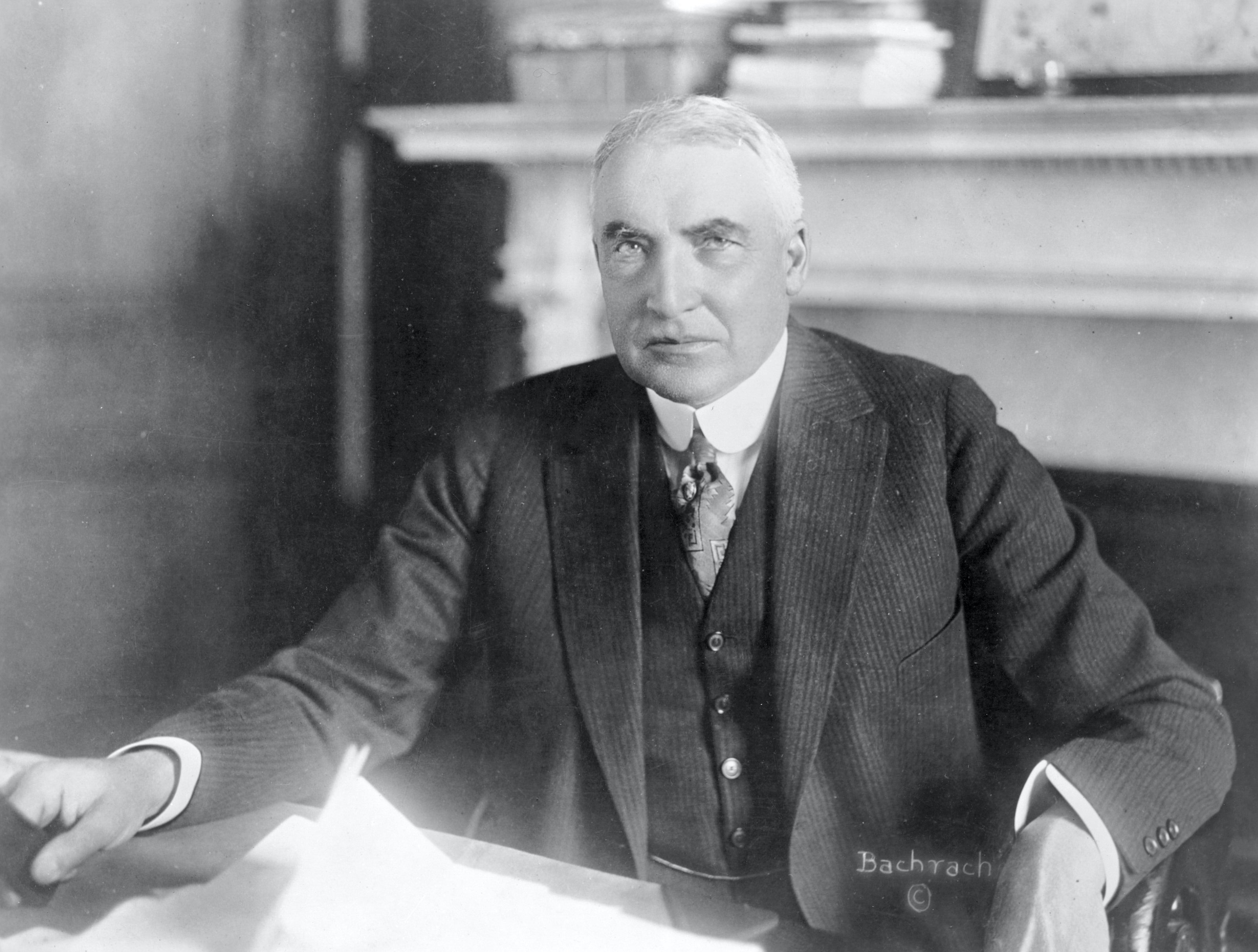 Harding held office for two-and-a-half years before dying at the age of 57