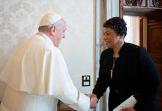 Pope says MLK's message of non-violent protest timely now